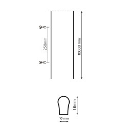 Bañador Neon Led 220V Ac Flexible 12W/m Ip65 - 6000K-10 M