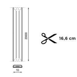 Tira de Led 220V Ac Cobpro 20W/m Ip65 - 20 Metros - Dsc