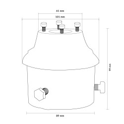 Soporte Fijación Luminaria Led Farol Villa A Columna