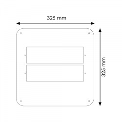 Chapa Adaptación de Dos Modulo Para Farol Villa