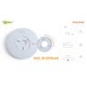 PLAFON DE SUPERFICIE 24 W CON SWITCH