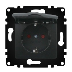 Enchufe Tipo Schuko Con Tapa PJ