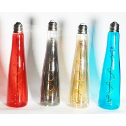 BOMBILLA LED TIPO BOTELLA AZUL E27 4W