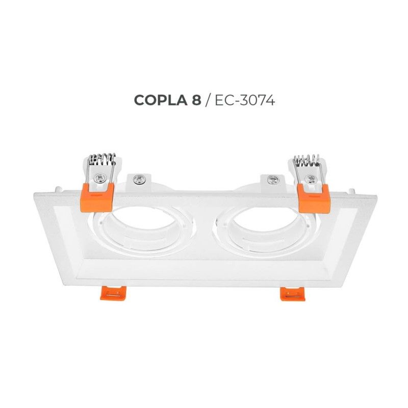 Aro Cardan doble COPLA 8 para downlight modular COPLA