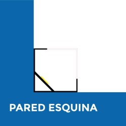 Perfil de aluminio de esquina 2 metros