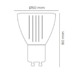 Bombilla GU10 Mangnum 12W 3000K