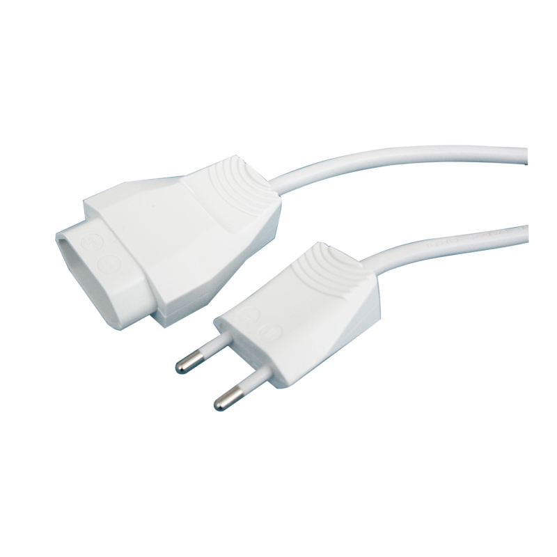 Prolongador 5m. 2x1mm 10A BLANCO Prolongador 5m. 2x1mm 10A BLANCO