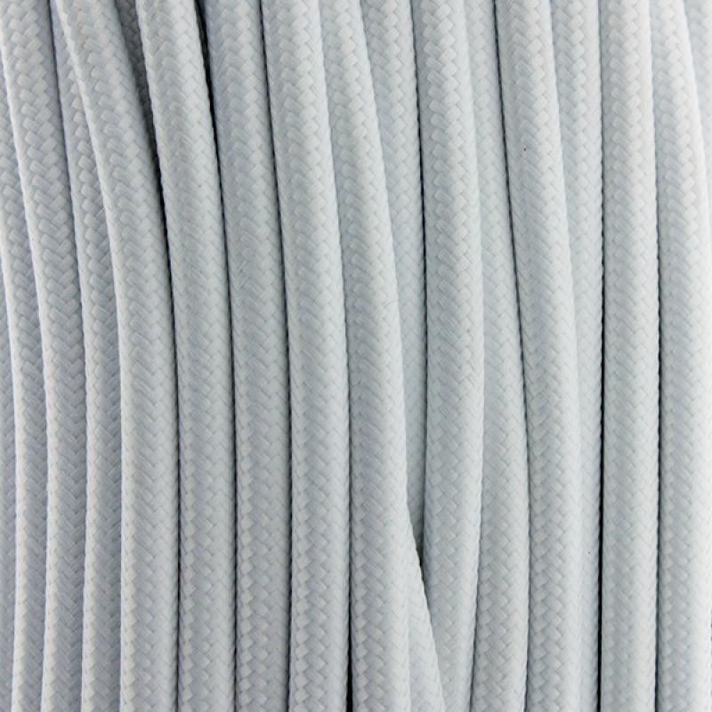 CABLE TEXTIL TRENZADO BLANCO 2x0.75, Bobina 50M