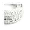 CABLE TEXTIL TRENZADO BLANCO 2x0.75, Bobina 50M