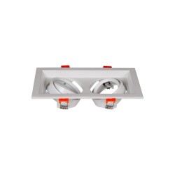 EMPOTRABLE CARDAN 2XGU10 BLANCO