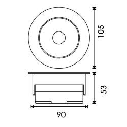 Downlight Led Cobfix 15W 4000K