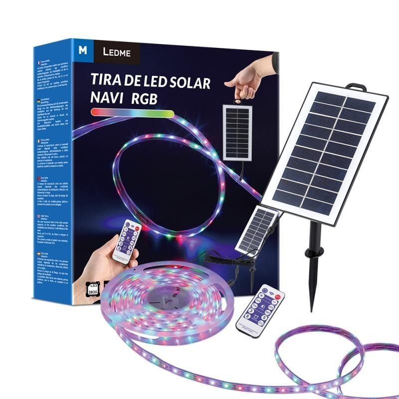 Pack 5 Metros Tira Led Solar Smd2835 300L Multicolor