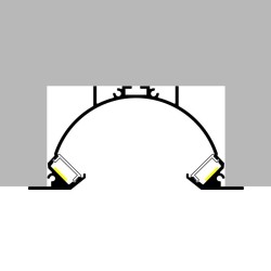 Perfil de Aluminio Sunrise - 2 Metros