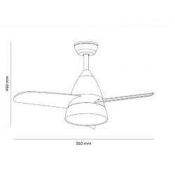 Ventilador de Techo Led White Silence